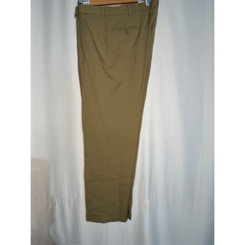 Dockers Mens Tan Khaki Pants 36x32 Individual Fit Stain Defender 405094622